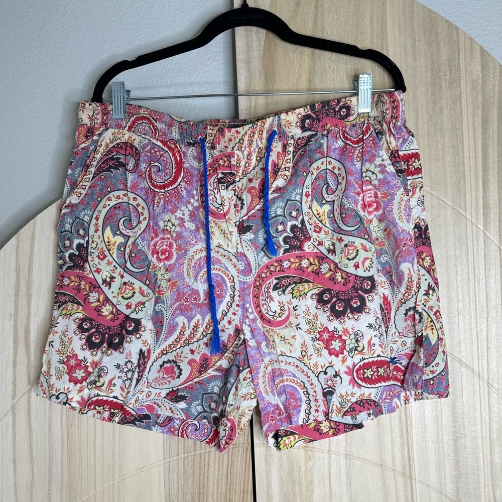 Etro Multicolor Paisley Men Shorts Hybrids